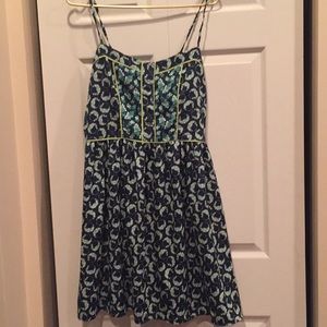 Blue Flower Party Dress